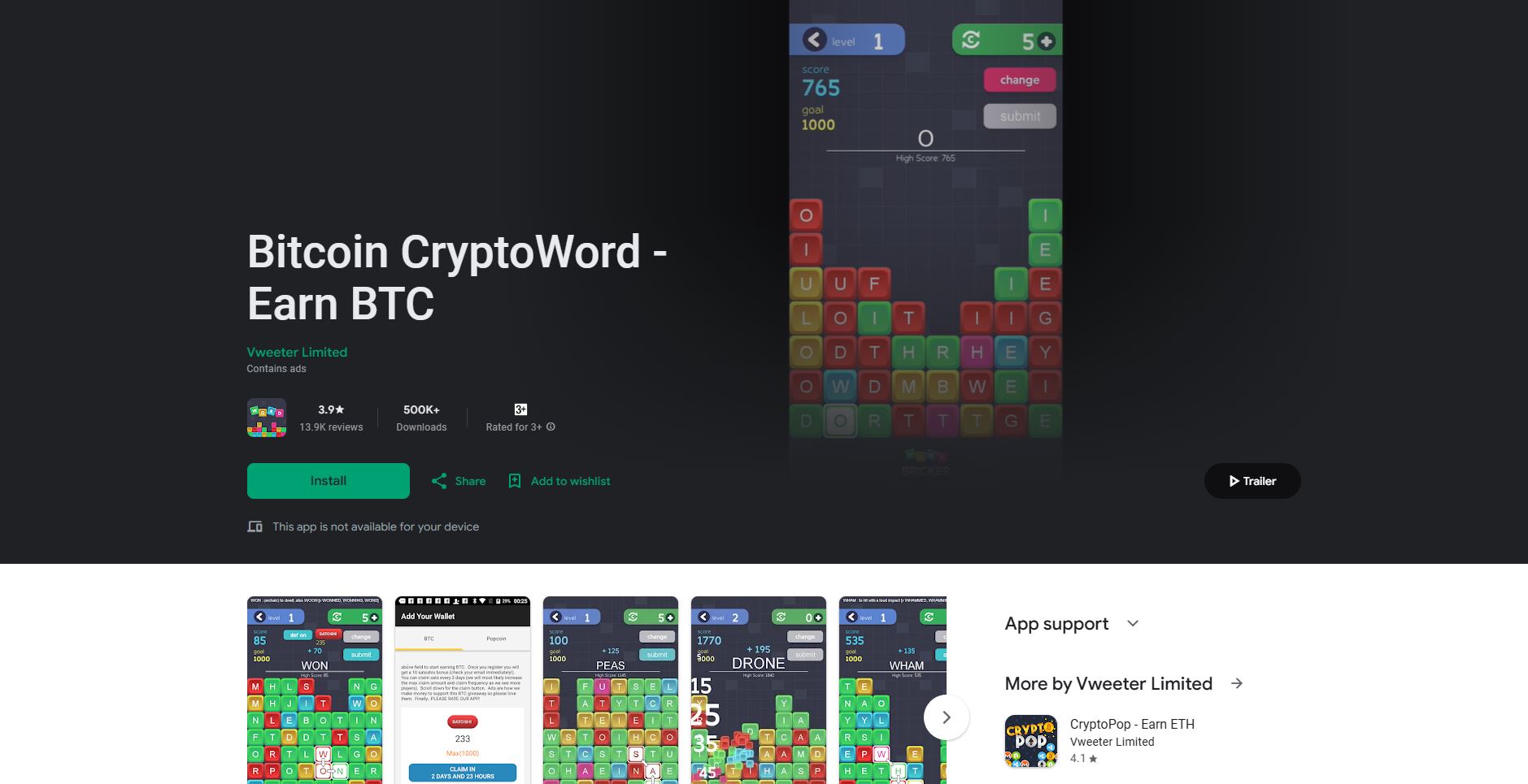 Bitcoin CryptoWord