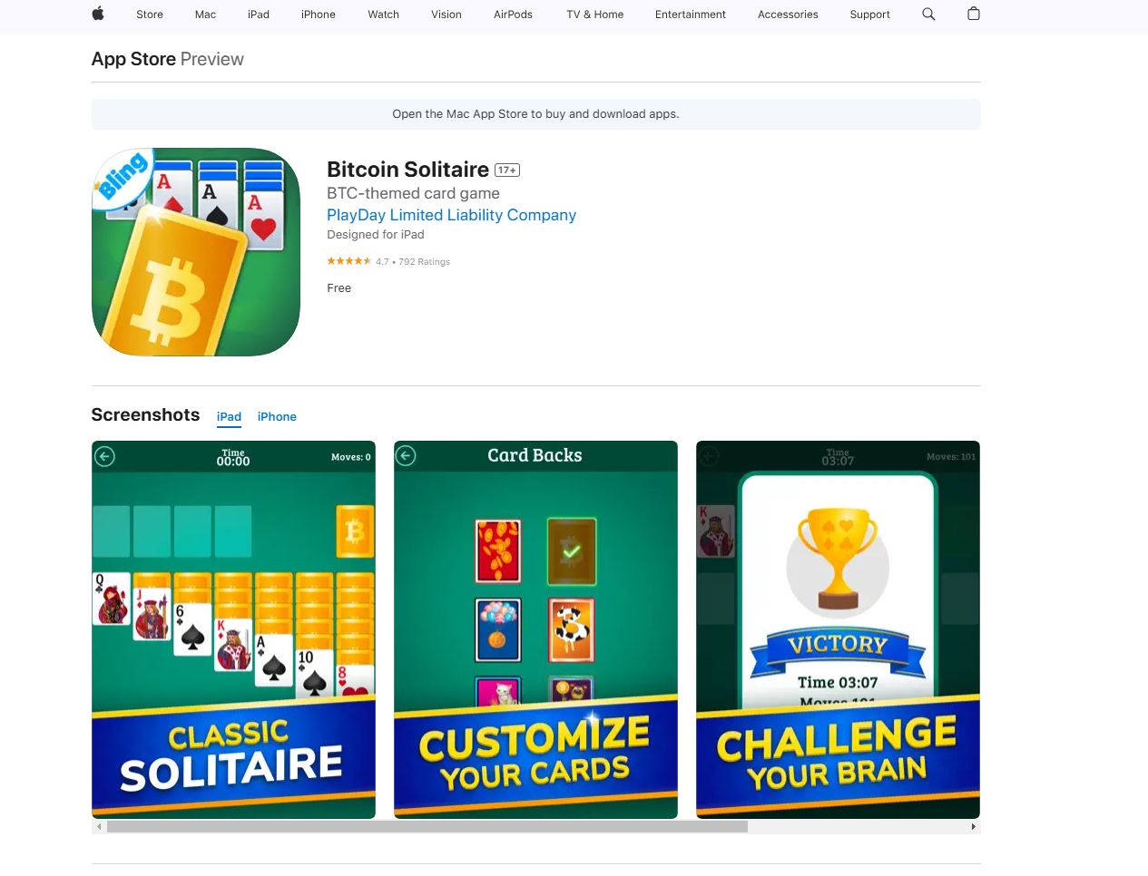 Bitcoin Solitaire