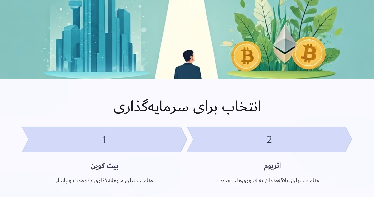بیت کوین بخریم یا اتریوم؟ 