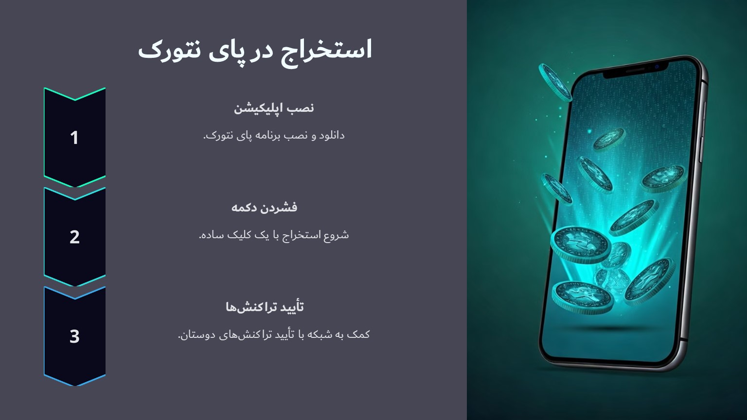 استخراج در پای نتورک