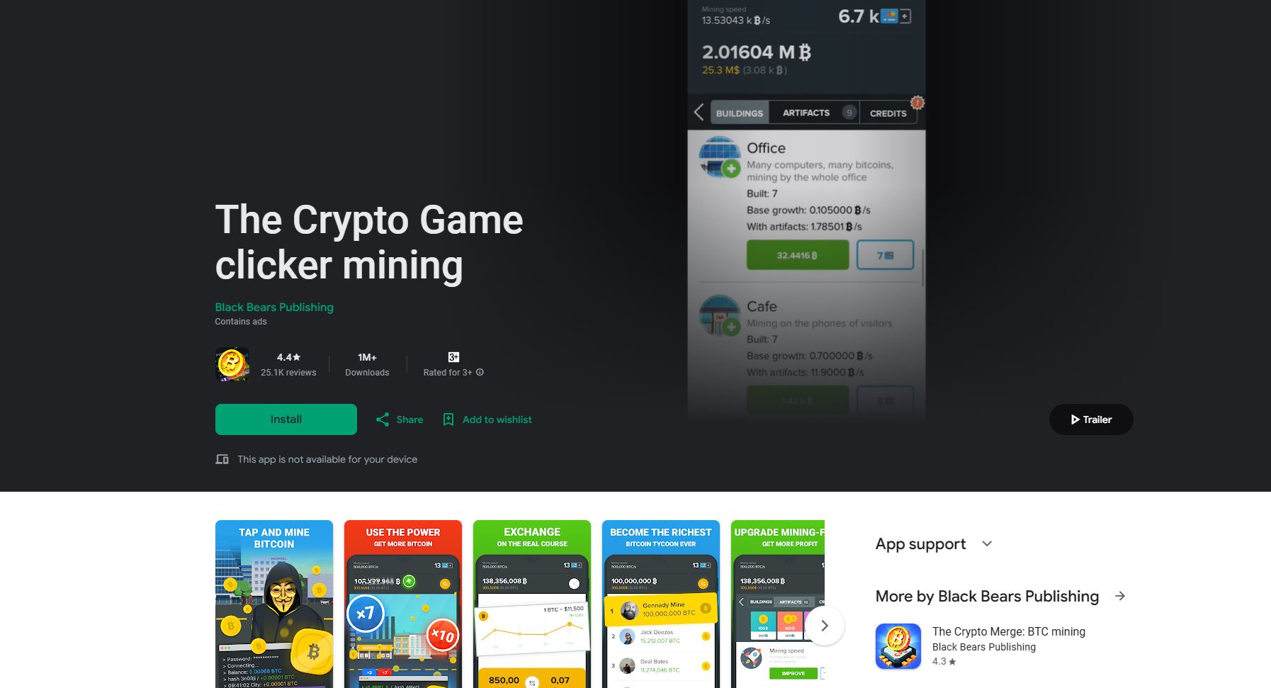 The Crypto Game Clicker Mining