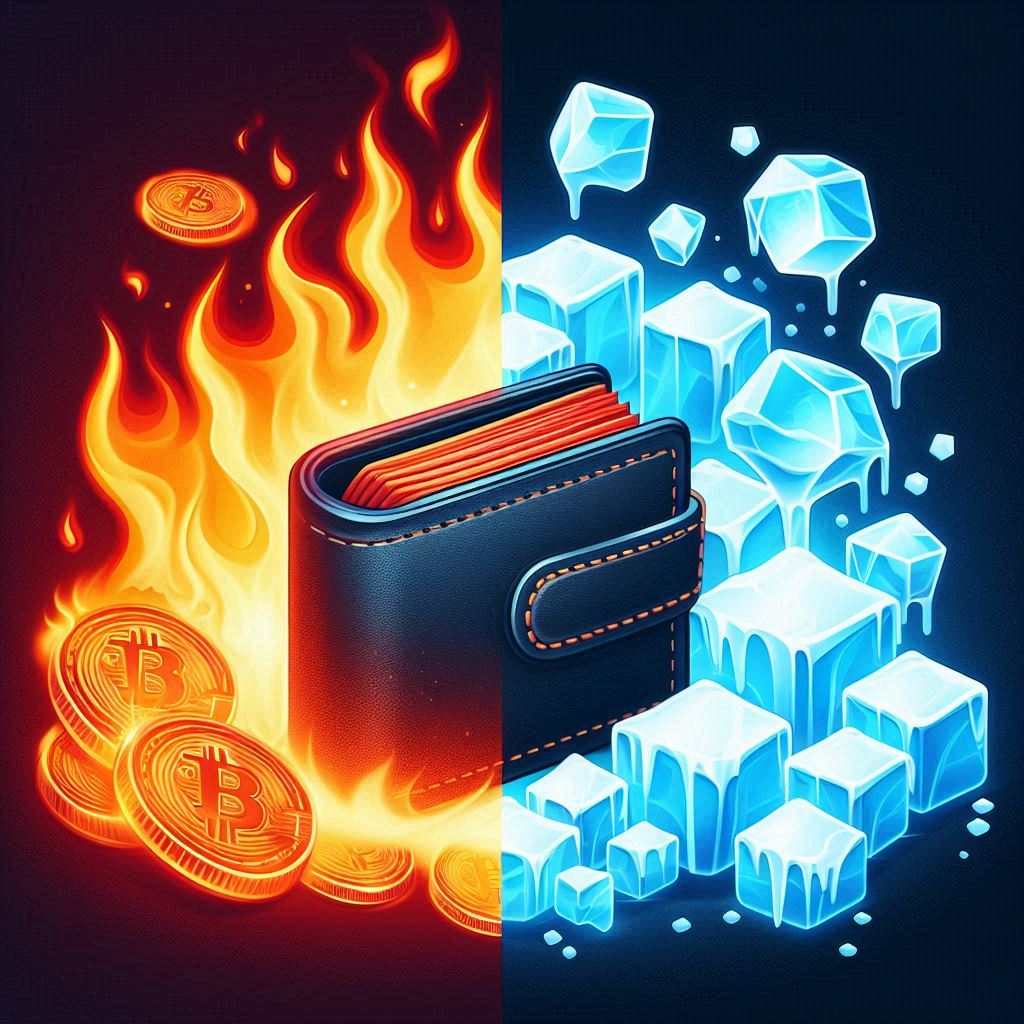 فرق کیف پول سرد و گرم