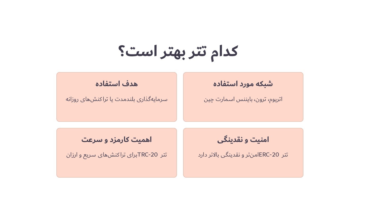 کدام نوع تتر بهتر است؟