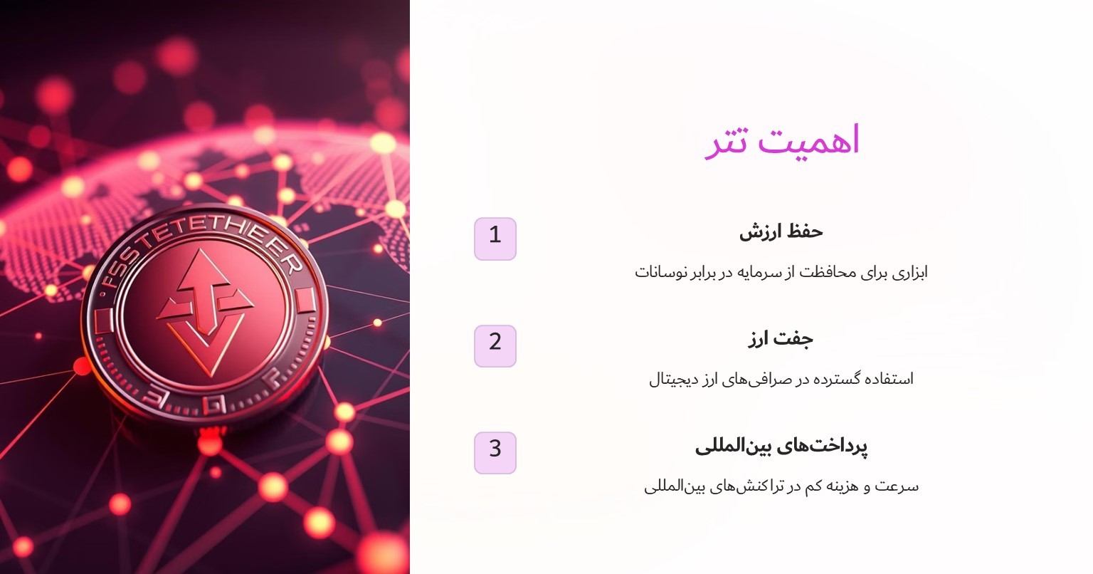 اهمیت ارز دیبجیتال تتر
