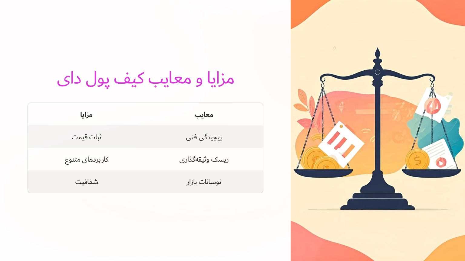 مزایا و معایب کیف پول دای