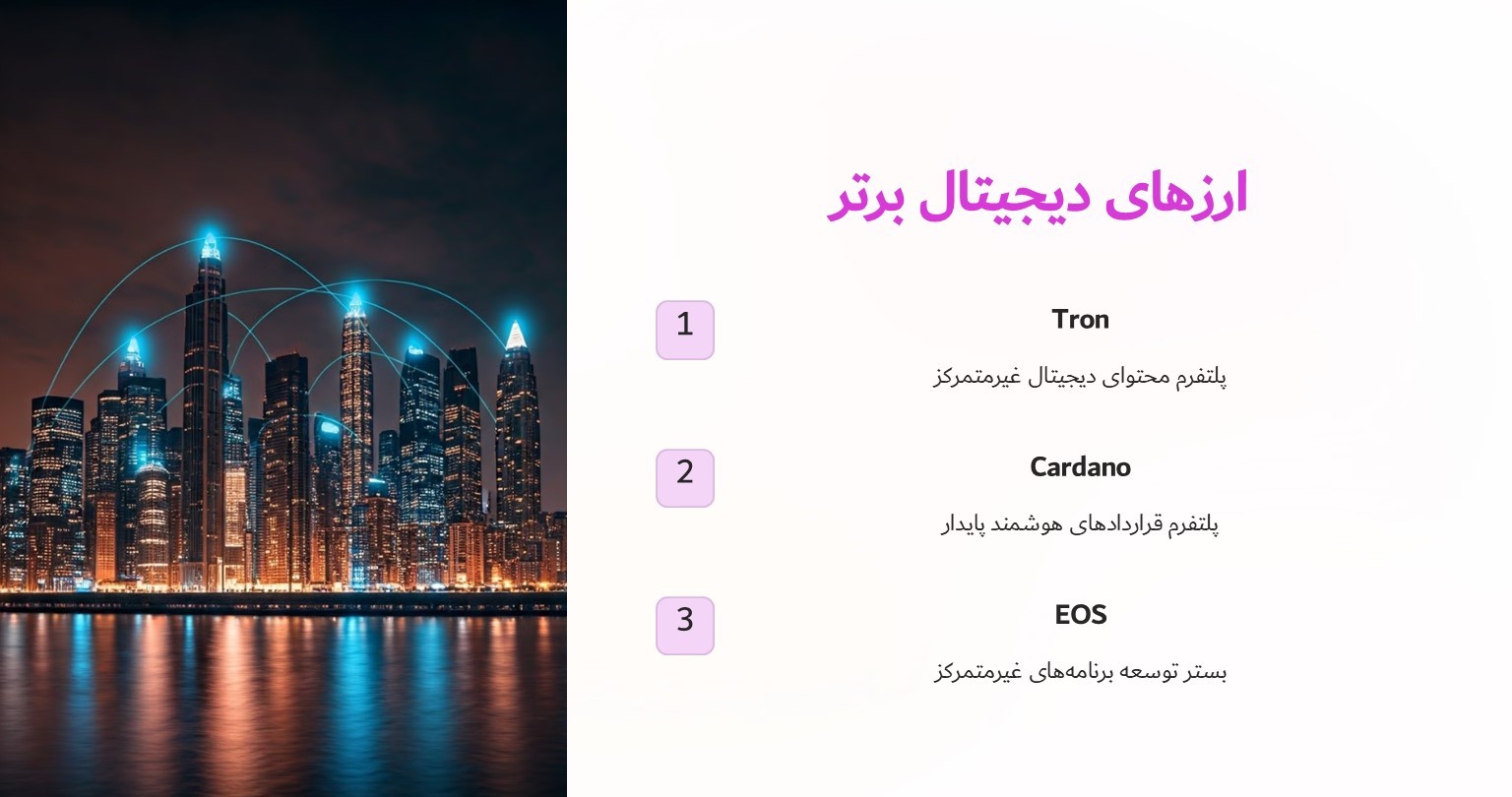 ارزهای دیجیتال برتر