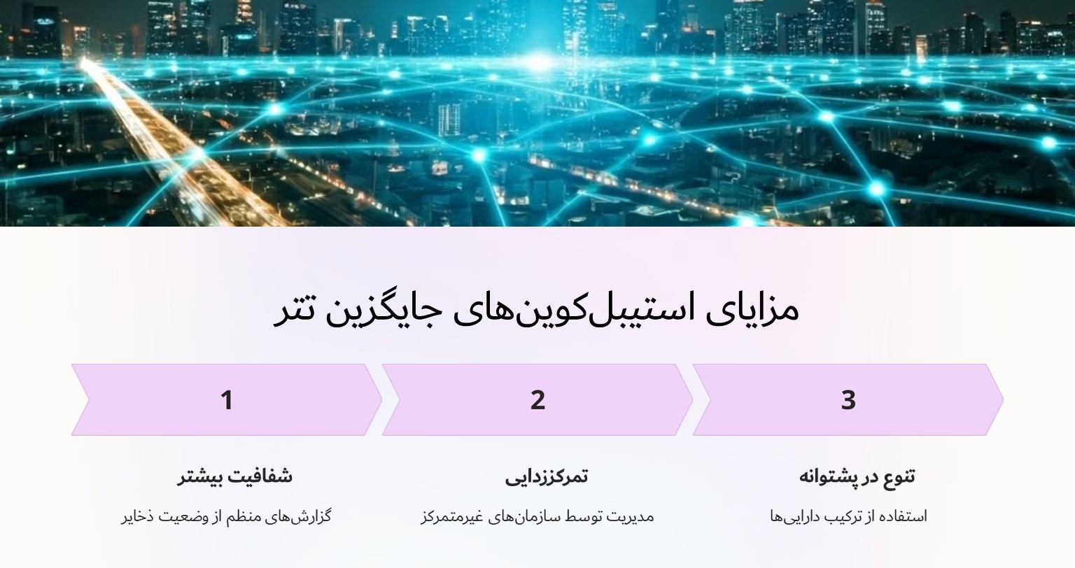 مزایای استیبل کوین های جایگزین تتر