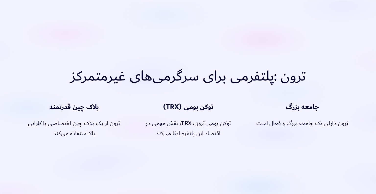 آشنایی با ترون: پلتفرمی برای سرگرمی‌های غیرمتمرکز