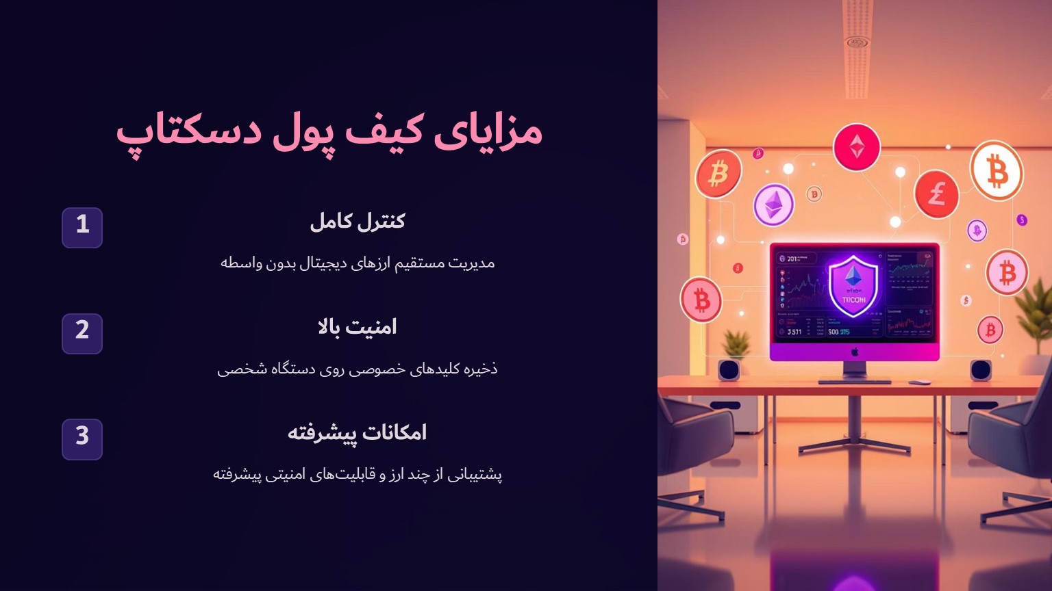 مزایای کیف پول دسکتاپ