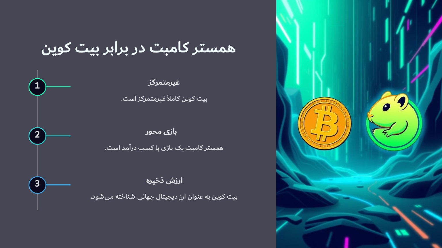 همستر کامبت در برابر بیت کوین