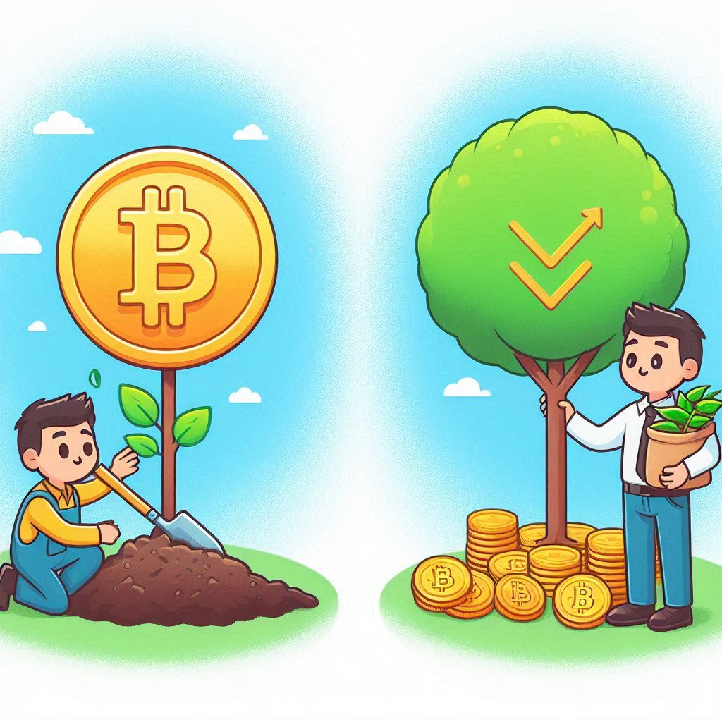 تفاوت‌های مهم بین معامله‌گری و سرمایه‌گذاری ارزهای دیجیتال