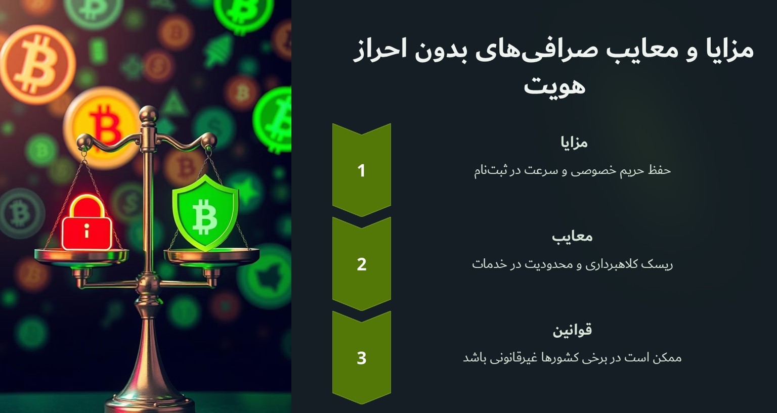 مزایا و معایب صرافی های بدون احراز هویت