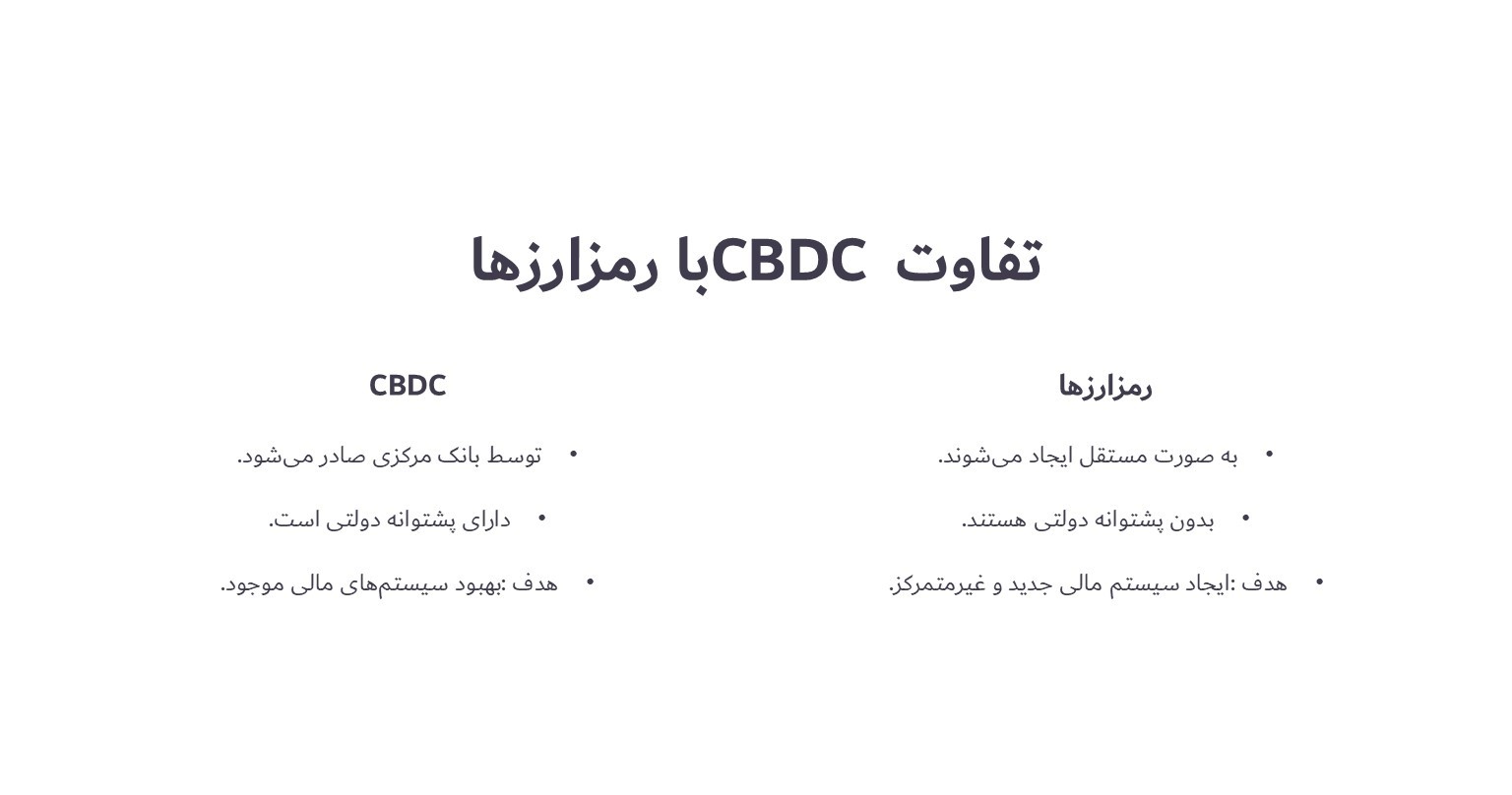 تفاوت ارز دیجیتال بانک مرکزی با رمزارزها