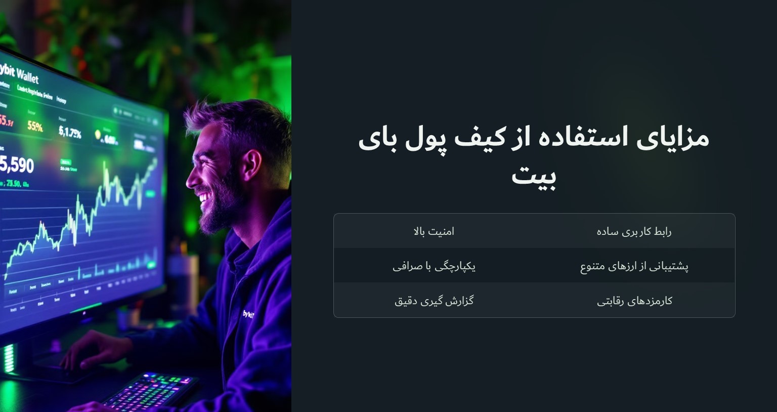 مزایای استفاده از کیف پول بای بیت