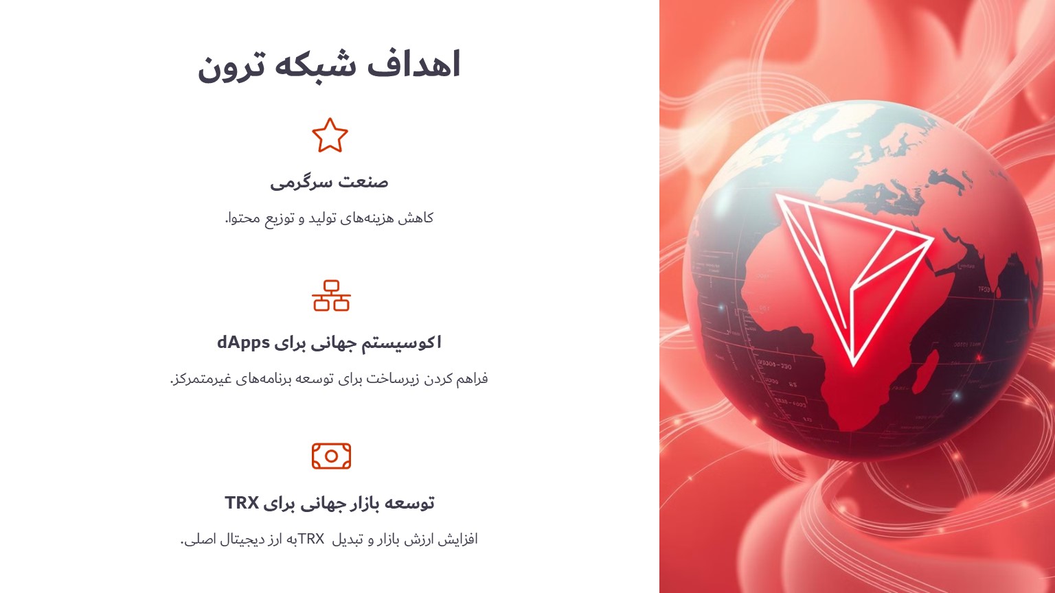 اهداف شبکه ترون