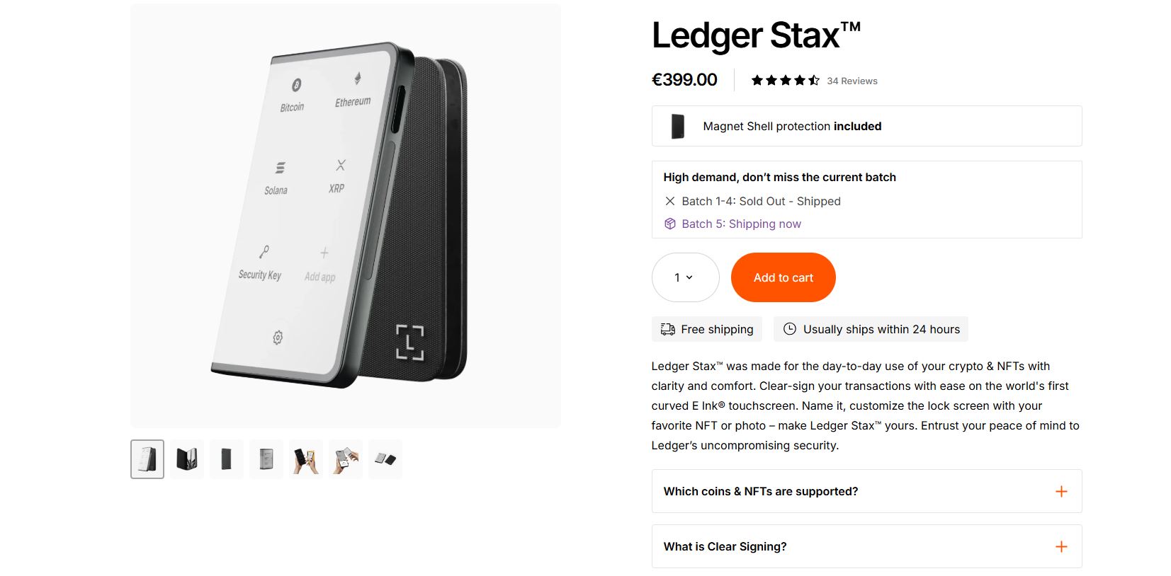 Ledger Stax