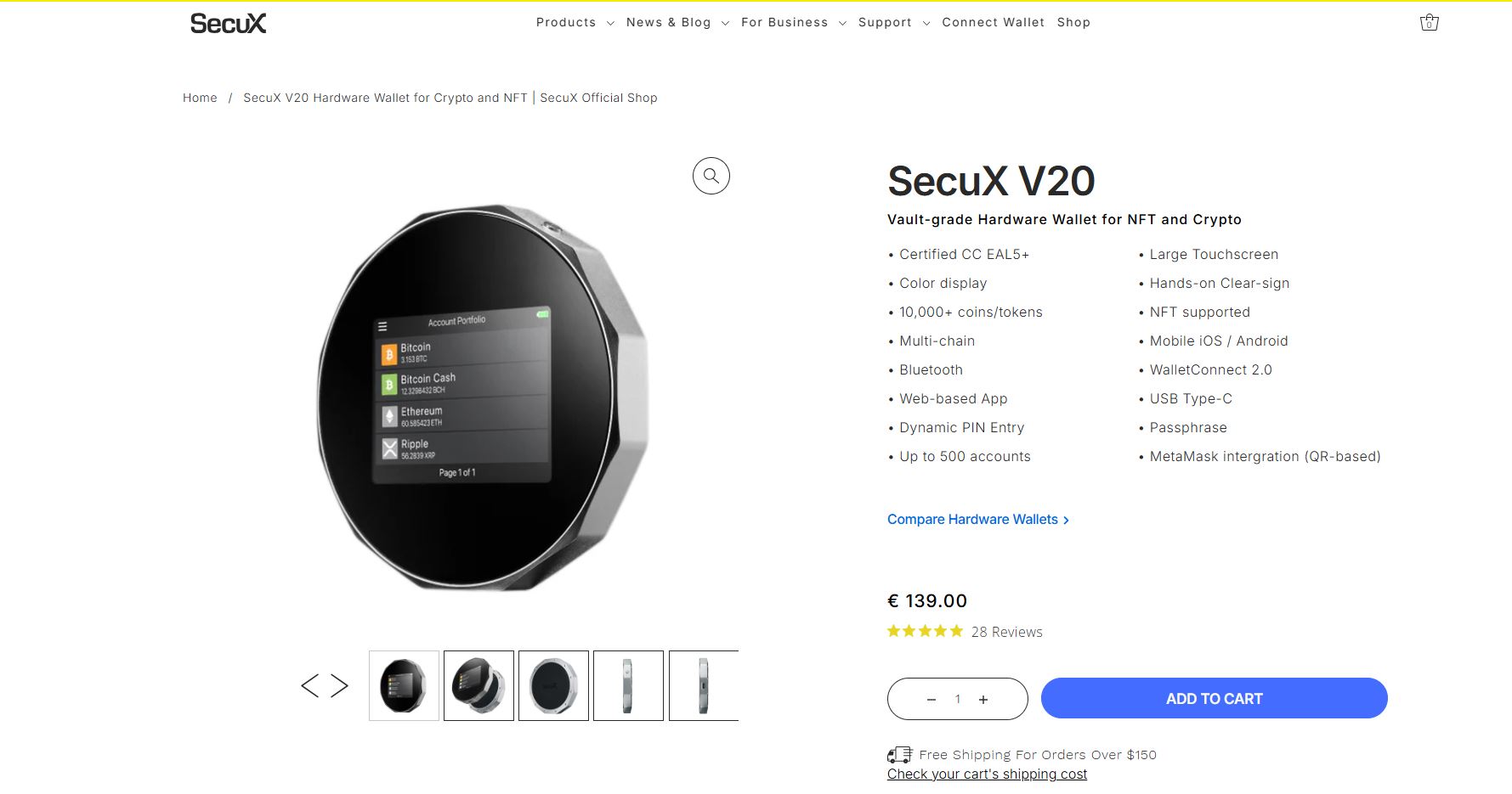 SecuX V20
