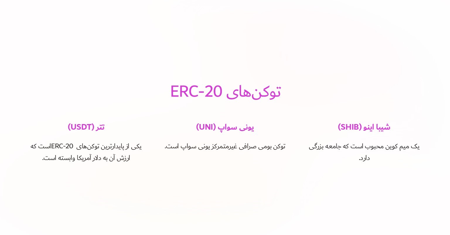 توکن های ERC-20