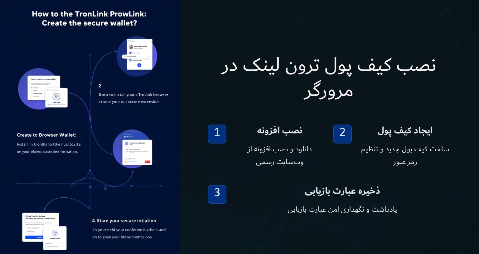 نصب کیف پول ترون لینک در مرورگر