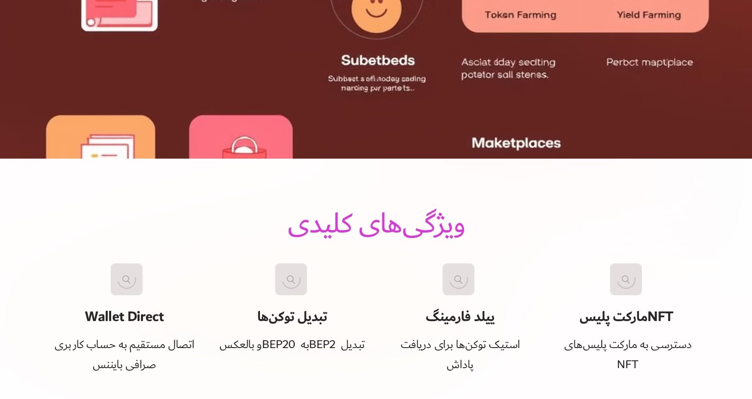 ویژگی‌های کلیدی کیف پول بایننس چین