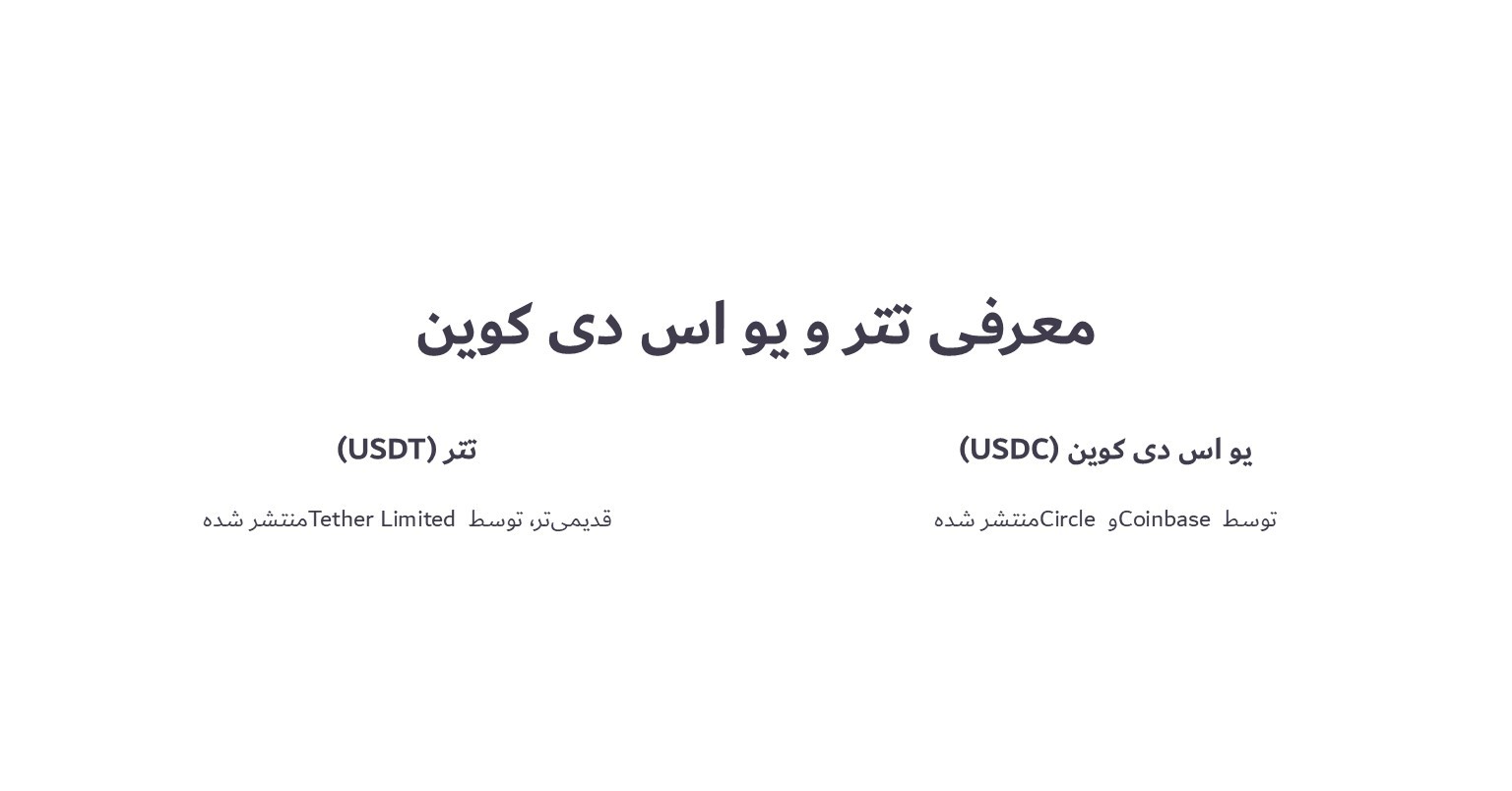 معرفی تتر و یو اس دی کوین