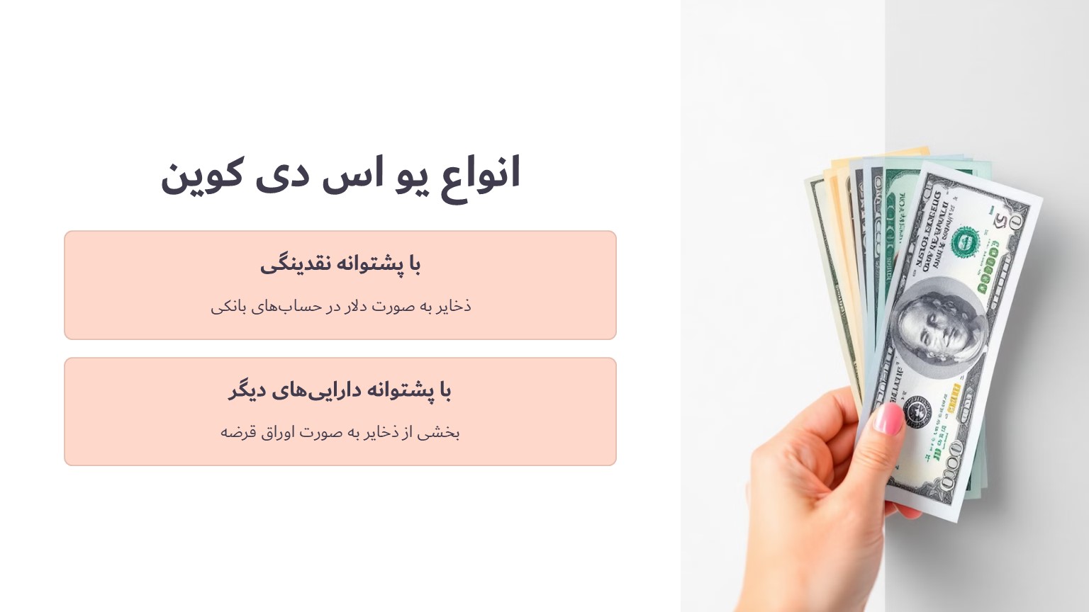 انواع یو اس دی کوین