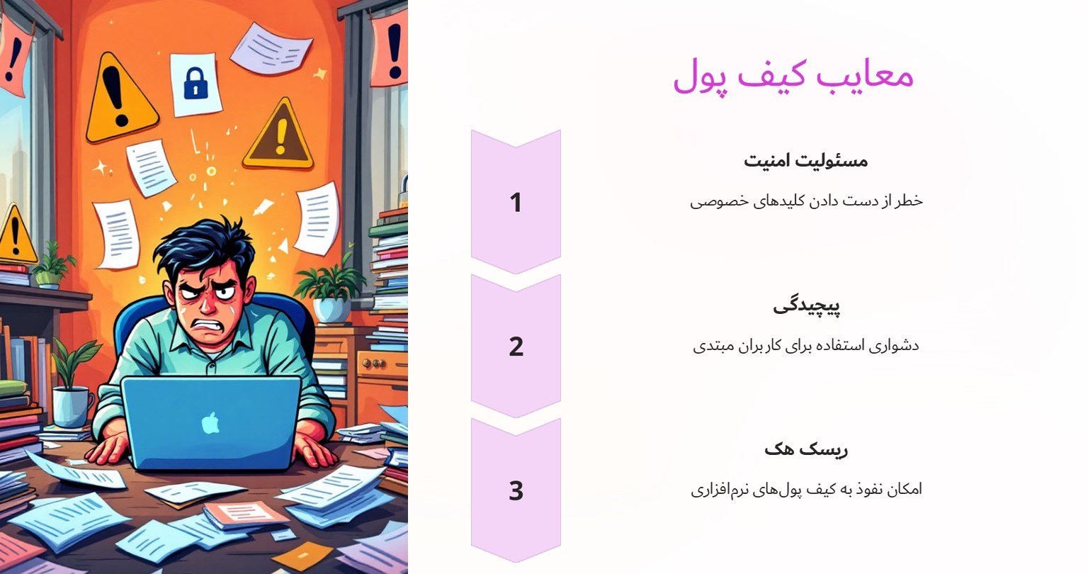 معایب کیف پول