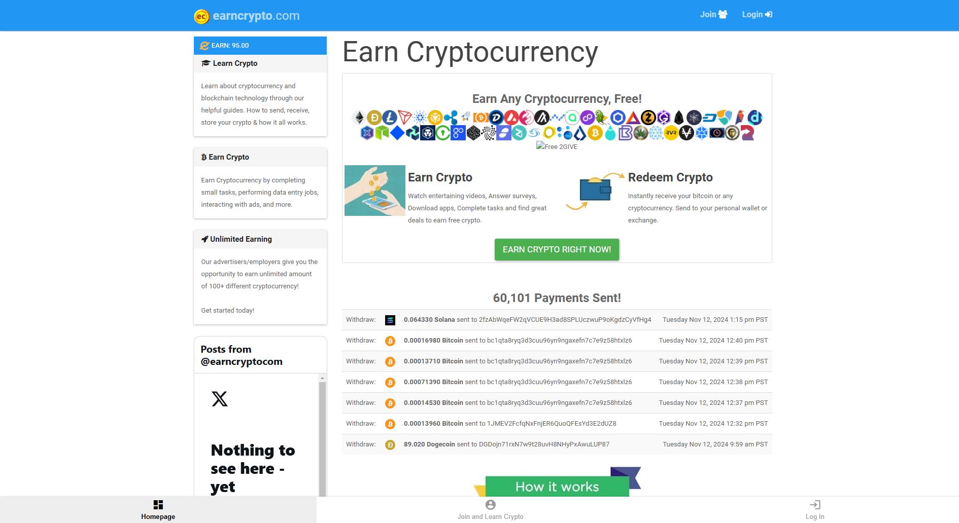 earn crypto