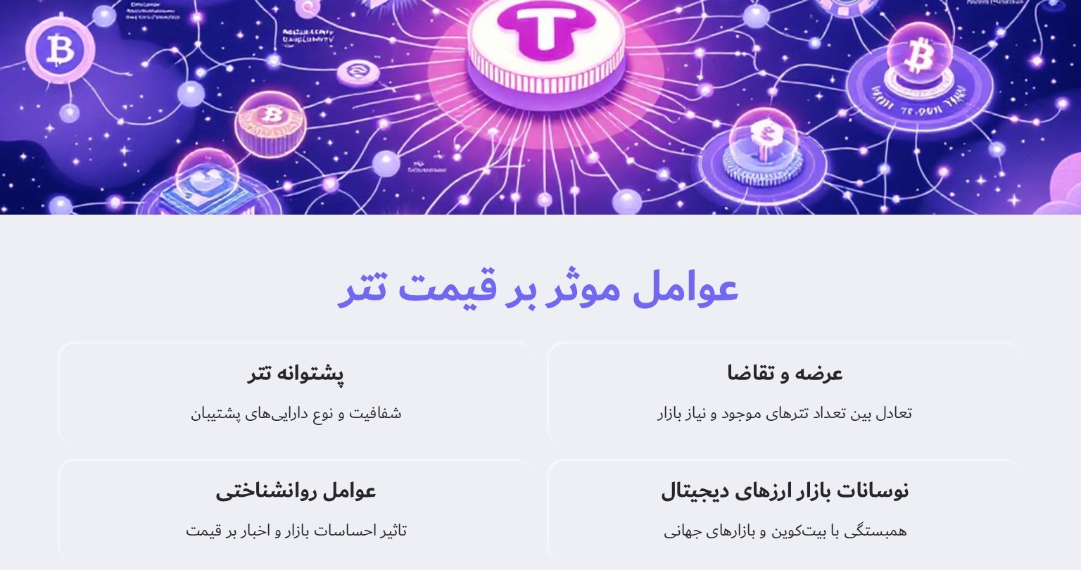 عوامل موثر بر قیمت تتر