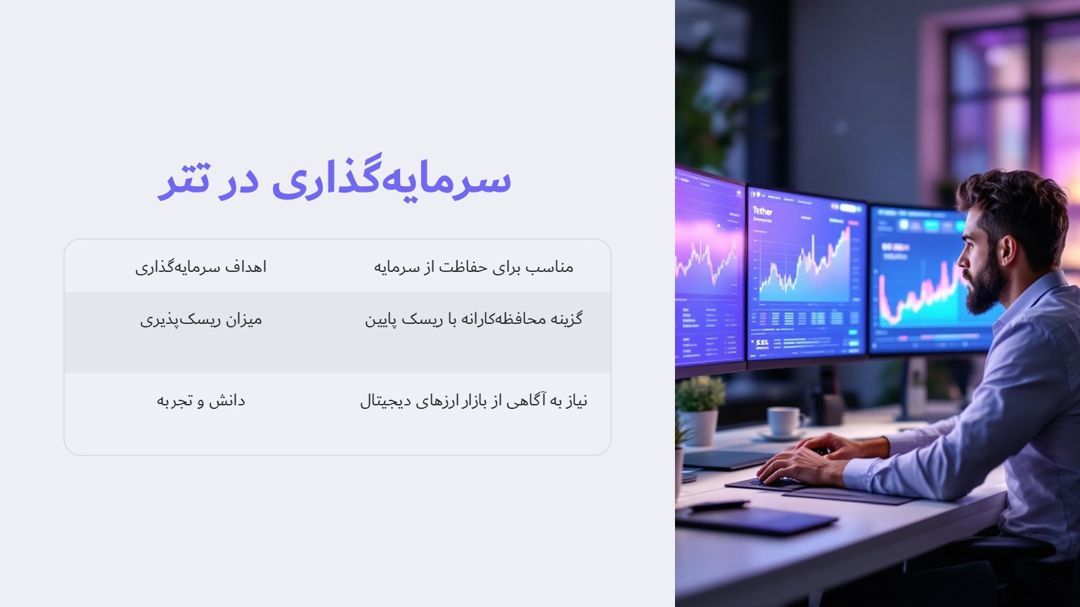 سرمایه گذاری در تتر