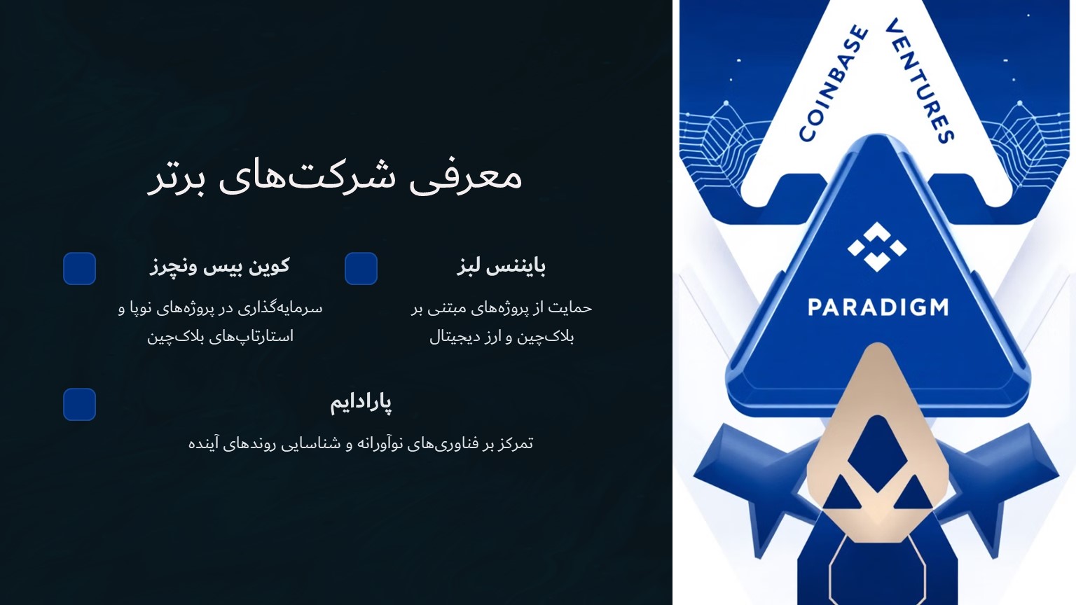 شرکت های سرمایه گذار در ارز های دیجیتال