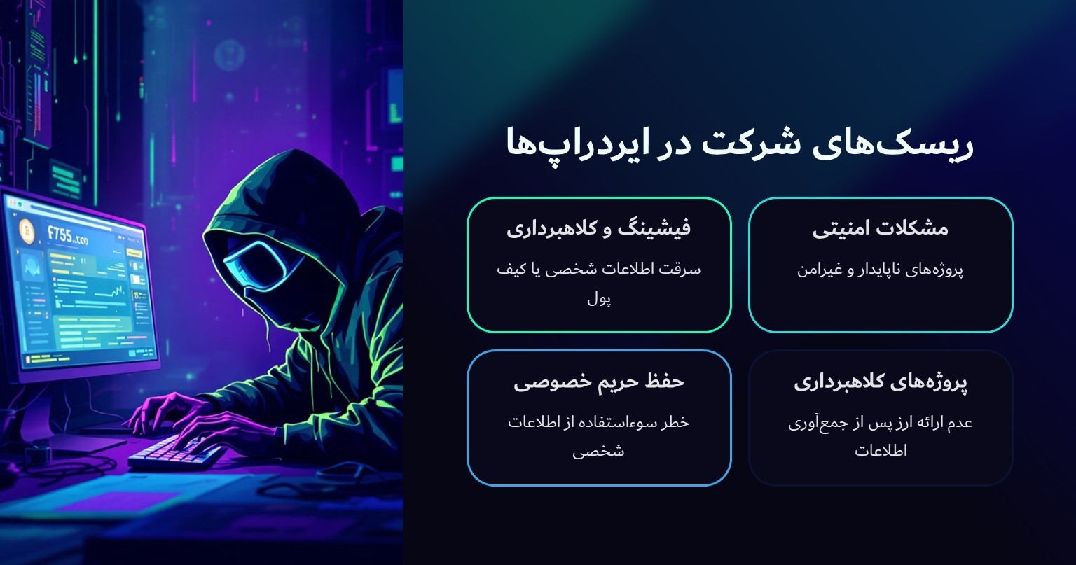 ریسک‌های مربوط به شرکت در ایردراپ‌ها