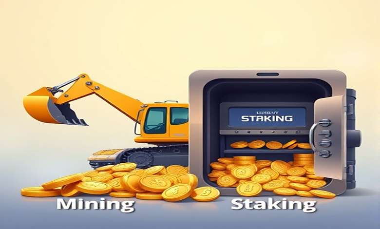 تفاوت ماینینگ و استیکینگ: دو روش اصلی در دنیای ارزهای دیجیتال